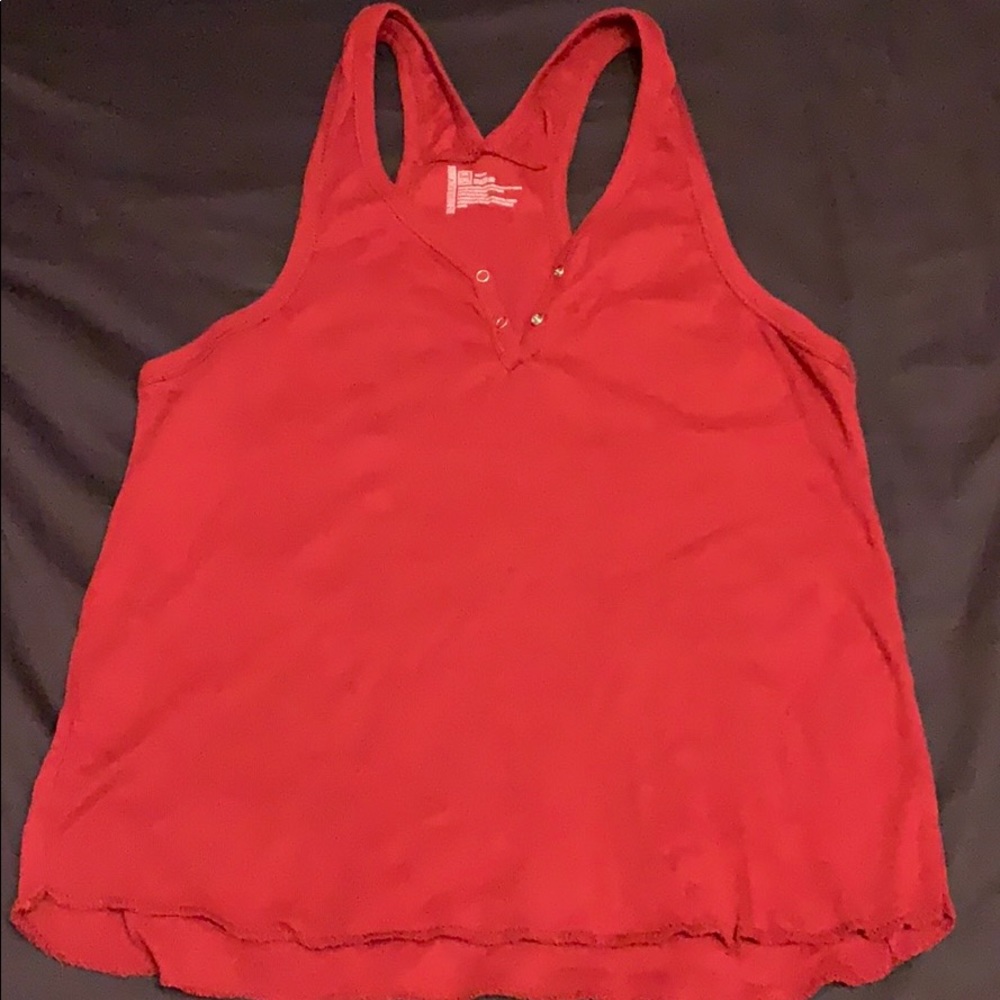 Red muscle shirt